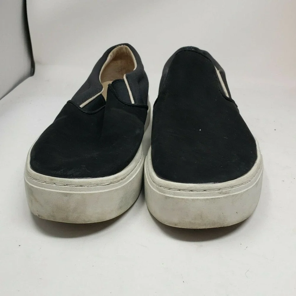 Saturdays NYC Men's Vass‎ Slip on Sneakers Black White Size 6